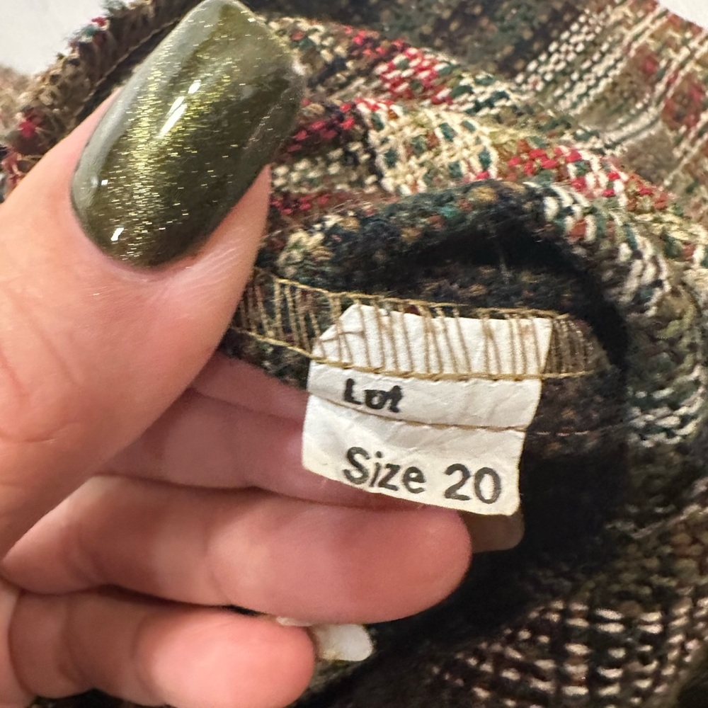 Plaid Double-Breasted Women's Jacket - Picture 9 of 9